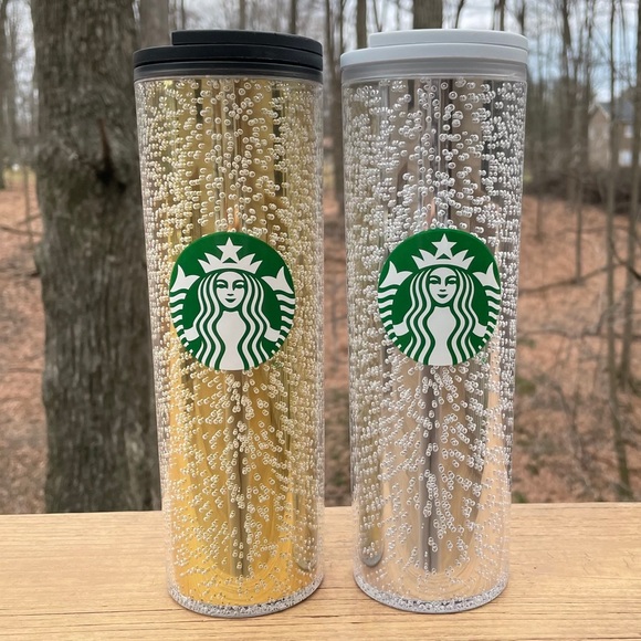 Set of TWO Starbucks Bubbly Tumblers Brand New